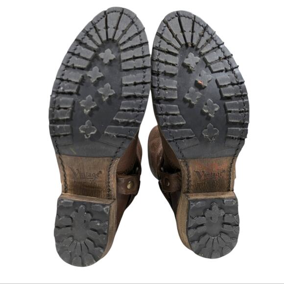 Vintage Shoe Company Eliza Slouch Harness Boots EUC $328 Size 8.5M   S3187 - Picture 8 of 12